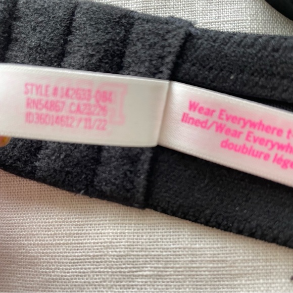 Pink Wear Everywhere Bra 38DDD Black Padded Underwire Victoria’s Secret - Picture 10 of 13